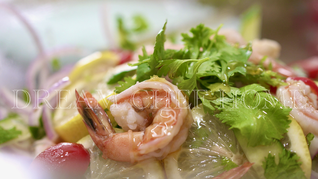 泰式涼拌鮮蝦粉絲，清爽開胃熱量低，夏季必學料理！